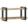 Estante de pared madera maciza de mango 90x33x45 cm by , CD and DVD storage - Ref: Foro24-4017485, Price: 109,32 €, Discount: %