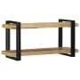 Estante de pared madera maciza de mango 90x33x45 cm by , CD and DVD storage - Ref: Foro24-4017485, Price: 109,32 €, Discount: %