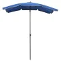 Garden umbrella with azure blue pole 200x130 cm by vidaXL, Umbrellas - Ref: Foro24-315558, Price: 40,18 €, Discount: %