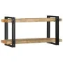 Estante de pared madera maciza de mango 90x33x45 cm by , CD and DVD storage - Ref: Foro24-4017485, Price: 109,32 €, Discount: %