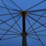 Garden umbrella with azure blue pole 200x130 cm by vidaXL, Umbrellas - Ref: Foro24-315558, Price: 40,18 €, Discount: %