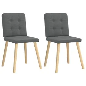 Sillas de comedor 2 unidades tela gris oscuro von , Essstühle - Ref: Foro24-4101069, Preis: 100,58 €, Rabatt: %