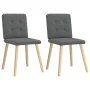 Sillas de comedor 2 unidades tela gris oscuro by , dining chairs - Ref: Foro24-4101069, Price: 100,58 €, Discount: %