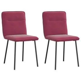 Sillas de comedor 2 unidades terciopelo rojo tinto von , Essstühle - Ref: Foro24-4101214, Preis: 85,97 €, Rabatt: %