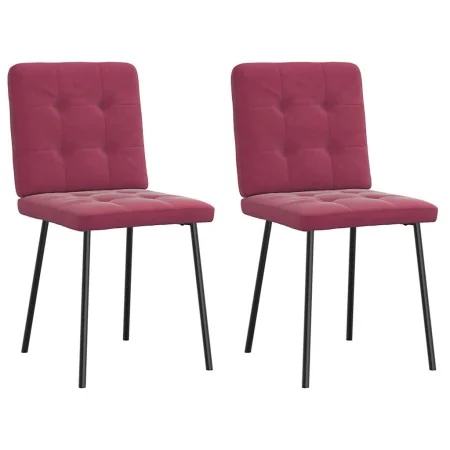 Sillas de comedor 2 unidades terciopelo rojo tinto von , Essstühle - Ref: Foro24-4101062, Preis: 82,21 €, Rabatt: %