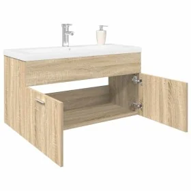Mueble de baño con lavabo integrado roble Sonoma von , Badezimmermöbel - Ref: Foro24-3325016, Preis: 281,11 €, Rabatt: %