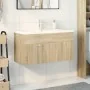 Mueble de baño con lavabo integrado roble Sonoma de , Muebles de baño - Ref: Foro24-3325016, Precio: 281,11 €, Descuento: %