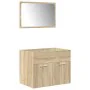 Juego de muebles de baño 5 pzas madera ingeniería roble Sonoma de , Muebles de baño - Ref: Foro24-3325021, Precio: 279,86 €, ...