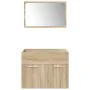 Juego de muebles de baño 5 pzas madera ingeniería roble Sonoma de , Muebles de baño - Ref: Foro24-3325021, Precio: 279,86 €, ...