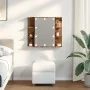 Mueble con espejo y LED madera vieja 70x16,5x60 cm by , bathroom vanities - Ref: Foro24-857003, Price: 98,45 €, Discount: %