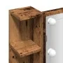 Mueble con espejo y LED madera vieja 70x16,5x60 cm by , bathroom vanities - Ref: Foro24-857003, Price: 98,45 €, Discount: %
