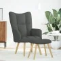 Sillón de relax con taburete tela gris oscuro by , Armchairs - Ref: Foro24-4016779, Price: 125,54 €, Discount: %