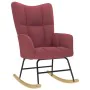 Sillón mecedora con taburete tela rojo tinto von , Schaukelstühle - Ref: Foro24-4016803, Preis: 143,01 €, Rabatt: %