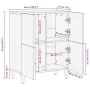 Aparador de madera maciza de mango 60x33x75 cm by , Sideboards - Ref: Foro24-4017818, Price: 110,69 €, Discount: %