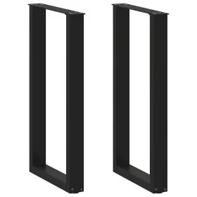 Patas de mesa de centro forma U 2uds acero negro 50x(90-91) cm von , Tischbeine - Ref: Foro24-4013220, Preis: 122,08 €, Rabat...