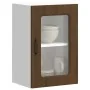 Armario pared cocina puerta de cristal Kalmar roble marrón de , Armarios de cocina - Ref: Foro24-853534, Precio: 57,86 €, Des...