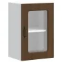 Armario pared cocina puerta de cristal Kalmar roble marrón de , Armarios de cocina - Ref: Foro24-853534, Precio: 57,86 €, Des...