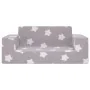 Sofá infantil de 2 plazas gris claro con estrellas felpa suave de , Mobiliario para bebés y niños pequeños - Ref: Foro24-4104...