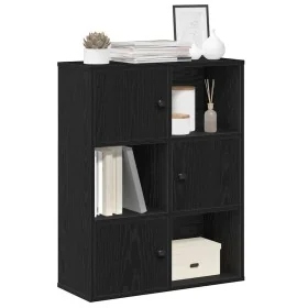 Librería de madera contrachapada roble negro 60x24x76,5 cm von , Bücherregale und Regale - Ref: Foro24-860383, Preis: 65,64 €...