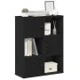 Librería de madera contrachapada roble negro 60x24x76,5 cm by , Bookcases and shelves - Ref: Foro24-860383, Price: 65,64 €, D...