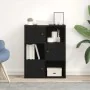 Librería de madera contrachapada roble negro 60x24x76,5 cm by , Bookcases and shelves - Ref: Foro24-860383, Price: 65,64 €, D...