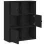 Librería de madera contrachapada roble negro 60x24x76,5 cm by , Bookcases and shelves - Ref: Foro24-860383, Price: 65,64 €, D...