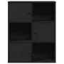Librería de madera contrachapada roble negro 60x24x76,5 cm by , Bookcases and shelves - Ref: Foro24-860383, Price: 65,64 €, D...
