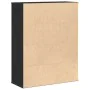 Librería de madera contrachapada roble negro 60x24x76,5 cm by , Bookcases and shelves - Ref: Foro24-860383, Price: 65,64 €, D...