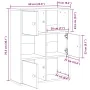 Librería de madera contrachapada roble negro 60x24x76,5 cm by , Bookcases and shelves - Ref: Foro24-860383, Price: 65,64 €, D...