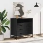 Cajonera de madera contrachapada negro 70x41x70 cm de , Cajoneras - Ref: Foro24-849084, Precio: 115,68 €, Descuento: %