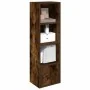 Estantería madera de ingeniería roble ahumado 31x24x102 cm de , Librerías y estanterías - Ref: Foro24-860341, Precio: 51,34 €...