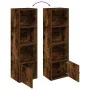Estantería madera de ingeniería roble ahumado 31x24x102 cm de , Librerías y estanterías - Ref: Foro24-860341, Precio: 51,34 €...