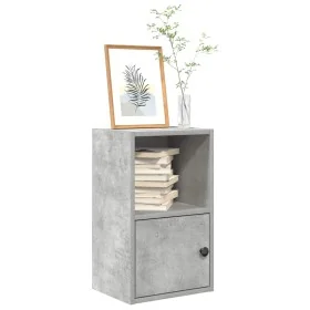 Estantería de madera de ingeniería gris hormigón 31x24x52 cm by , Bookcases and shelves - Ref: Foro24-860322, Price: 34,06 €,...