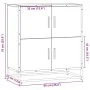 Aparador madera ingeniería roble marrón 68x35x76 cm von , Sideboards - Ref: Foro24-848993, Preis: 82,22 €, Rabatt: %