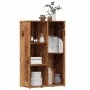 Estantería madera de ingeniería envejecida 50x25x80 cm de , Librerías y estanterías - Ref: Foro24-855780, Precio: 45,60 €, De...