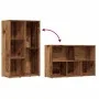 Estantería madera de ingeniería envejecida 50x25x80 cm de , Librerías y estanterías - Ref: Foro24-855780, Precio: 45,60 €, De...