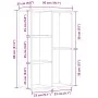 Estantería madera de ingeniería envejecida 50x25x80 cm de , Librerías y estanterías - Ref: Foro24-855780, Precio: 45,60 €, De...
