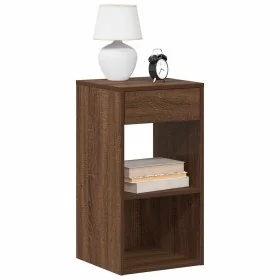 Mesilla de noche con cajón roble marrón 35x34x66,5 cm by , Nightstands - Ref: Foro24-858725, Price: 52,71 €, Discount: %