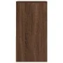Mesilla de noche con cajón roble marrón 35x34x66,5 cm by , Nightstands - Ref: Foro24-858725, Price: 52,71 €, Discount: %