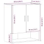 Armario de pared madera de ingeniería madera vieja 60x31x70 cm von , Schließfächer und Lagerschränke - Ref: Foro24-857296, Pr...