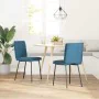 Sillas de comedor 2 unidades terciopelo azul by , dining chairs - Ref: Foro24-4101254, Price: 92,13 €, Discount: %