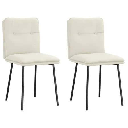 Sillas de comedor 2 unidades terciopelo crema by , dining chairs - Ref: Foro24-4101318, Price: 88,71 €, Discount: %