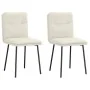 Sillas de comedor 2 unidades terciopelo crema by , dining chairs - Ref: Foro24-4101318, Price: 88,71 €, Discount: %