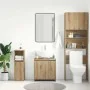 Mueble de lavabo de baño madera roble artisan 60x33x60 cm de , Muebles de baño - Ref: Foro24-861146, Precio: 53,75 €, Descuen...