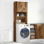 Armario lavadora madera ingeniería madera antigua 64x24x190 cm by , Accessories for washing machines and dryers - Ref: Foro24...