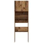 Armario lavadora madera ingeniería madera antigua 64x24x190 cm by , Accessories for washing machines and dryers - Ref: Foro24...