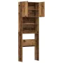 Armario lavadora madera ingeniería madera antigua 64x24x190 cm by , Accessories for washing machines and dryers - Ref: Foro24...