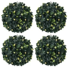 Bolas de boj artificial con luces LED 4 unidades 12 cm by , artificial flora - Ref: Foro24-3335894, Price: 45,65 €, Discount: %