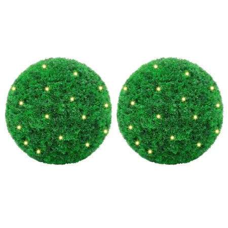 Bolas de boj artificial con luces LED 2 unidades 35 cm von , Künstliche Flora - Ref: Foro24-3335907, Preis: 69,28 €, Rabatt: %