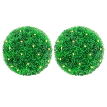 Bolas de boj artificial con luces LED 2 unidades 22 cm von , Künstliche Flora - Ref: Foro24-3335905, Preis: 36,54 €, Rabatt: %